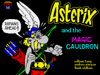 Cauldron title screen for ZX Spectrum